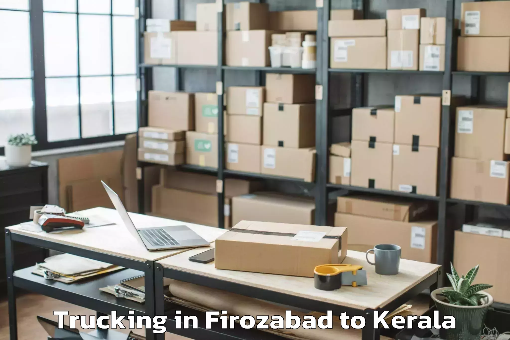 Easy Firozabad to Lulu Mall Thiruvananthapuram Trucking Booking